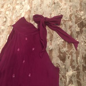 Beautiful Zara chiffon top with sequin and bow